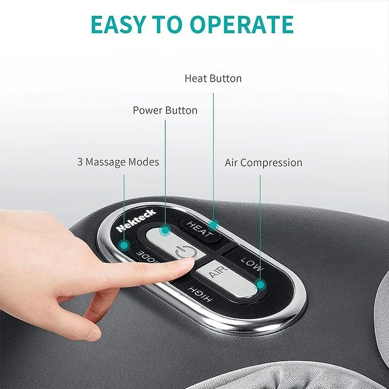 Nekteck Foot Massager with Heating & Air Compression