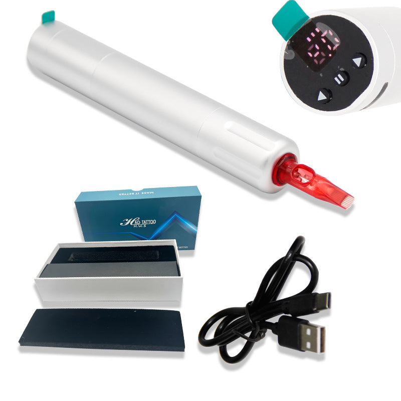 Gold Rose Tattoo Micro Needle Machine with Battery