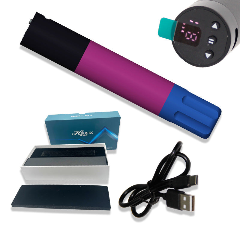 Gold Rose Tattoo Micro Needle Machine with Battery