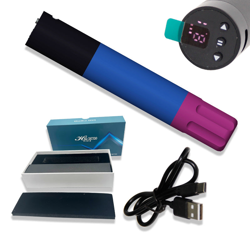Gold Rose Tattoo Micro Needle Machine with Battery
