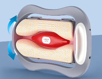 Home Use Curved Lumbar Massager with Heat Function